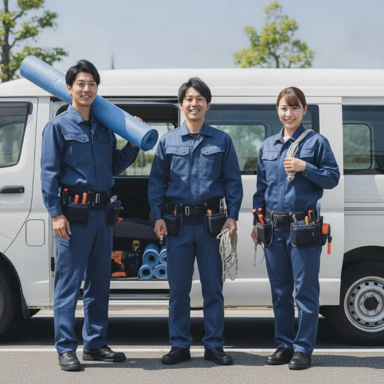 射水市での作業